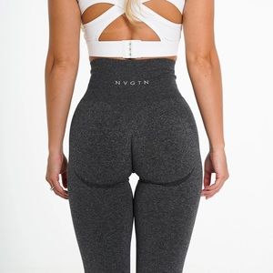 NVGTN black speckled seamless leggings XS